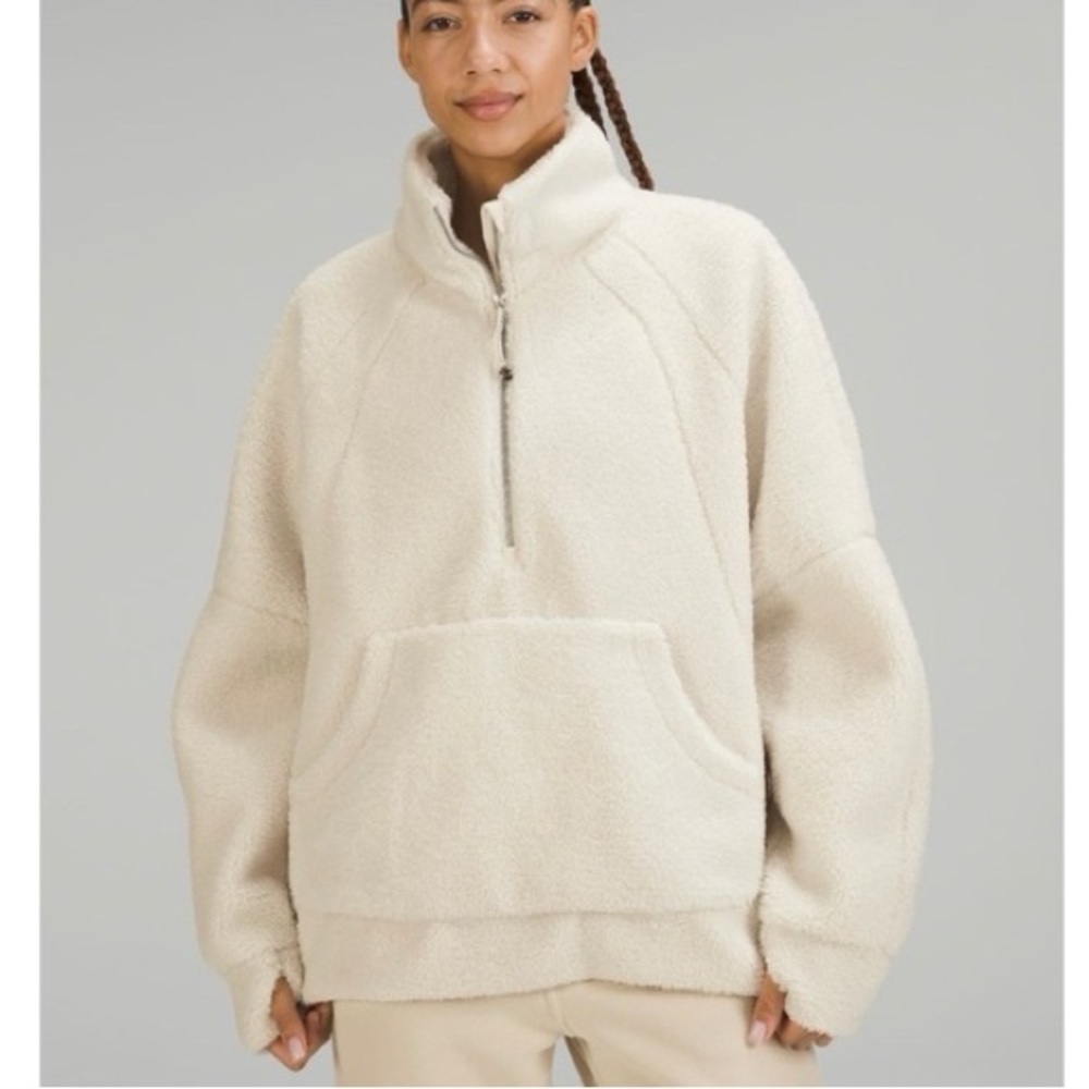 NWT lululemon oversized scuba fleece funnel neck jacket